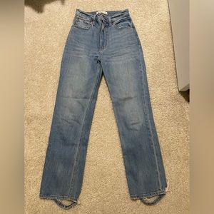 Abercrombie Ankle Straight Ultra high rise size 25